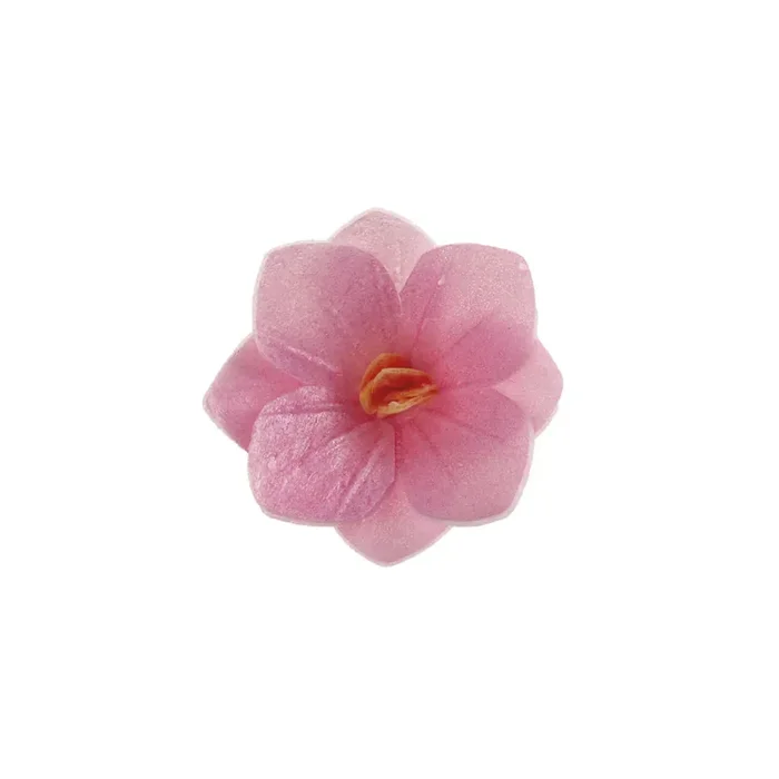 18 flores de oblea rosas