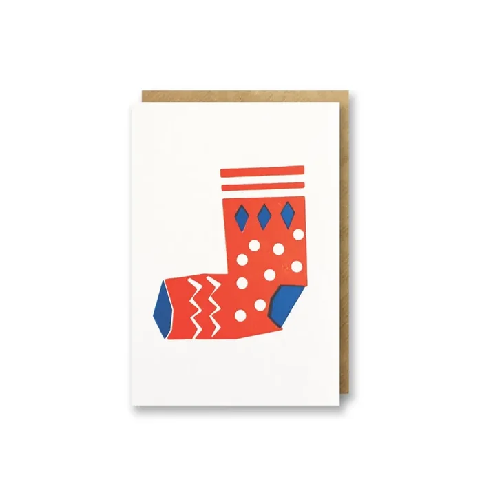 1973 – Pack 6 tarjetas de Navidad Stocking