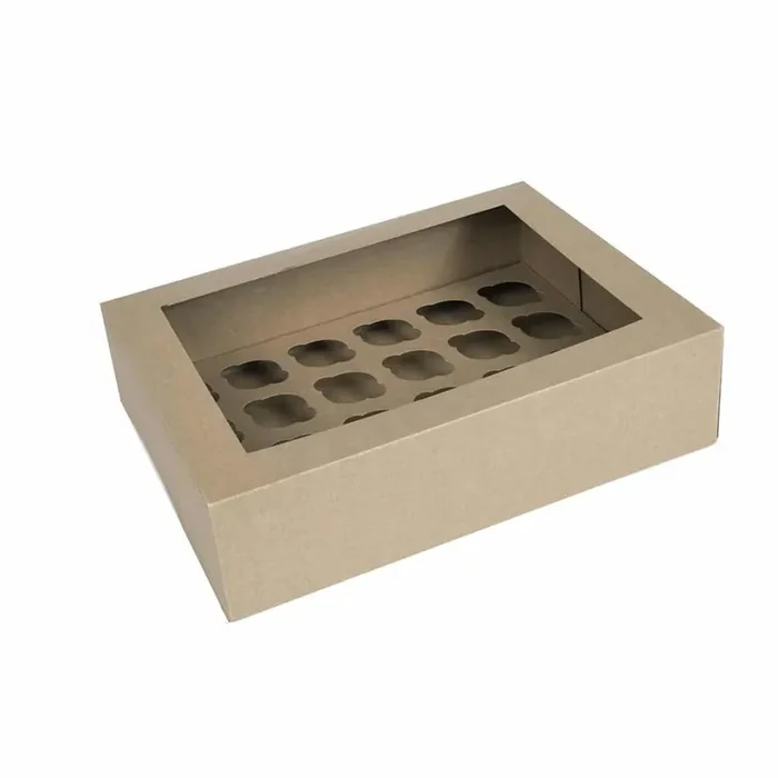 2 cajas para 24 mini cupcakes kraft