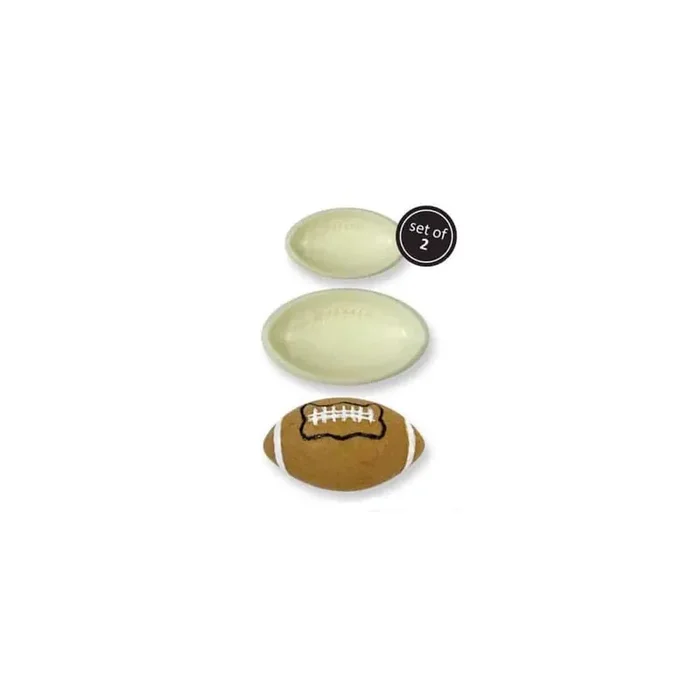 2 cortadores de galletas de pelota de rugby 3D