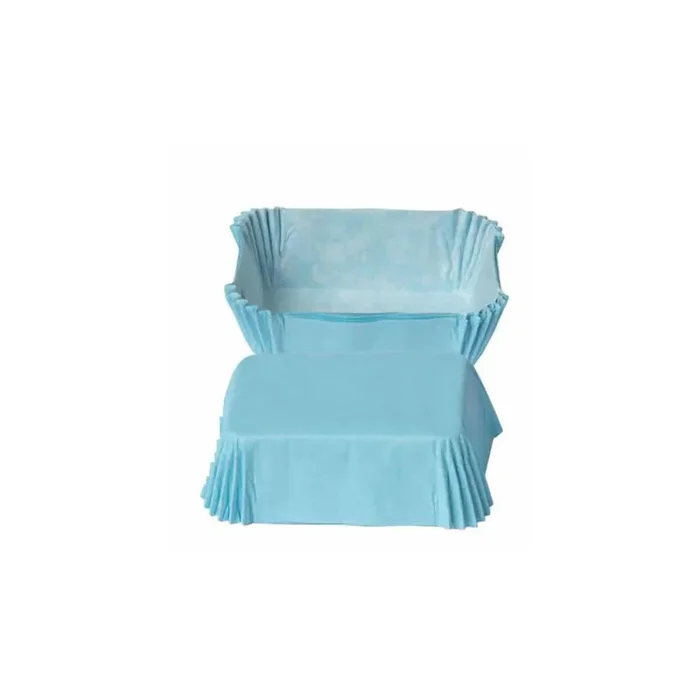 36 mini estuches para tartas celestes