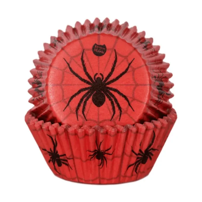48 caissettes à cupcakes araignée