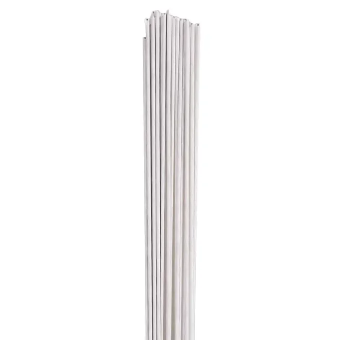 50 tallos florales blancos calibre 18