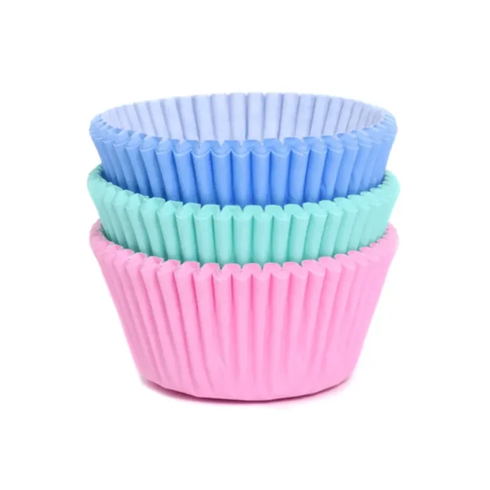 75 cajas de cupcakes de colores pastel