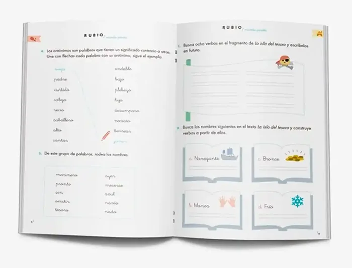 A Buen Precio Cuaderno rubio competencia lectora 4 mundo pirata