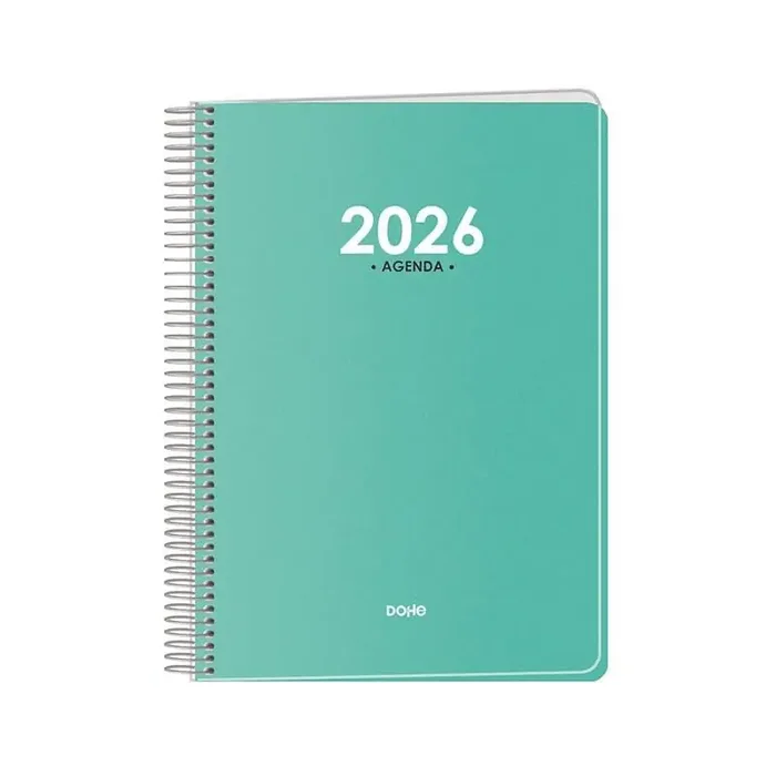 Alta Calidad AGENDA 2026 DOHE «METRÓPOLI» DÍA PÁGINA 15x21cm – Verde