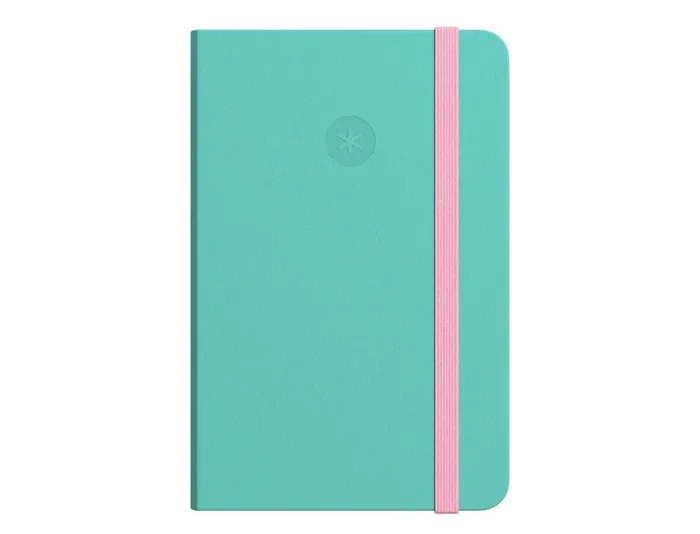 Alta Calidad Cuaderno con gomilla antartik notes tapa dura a4 hojas puntos rosa y turquesa 100 hojas 80 gr fsc