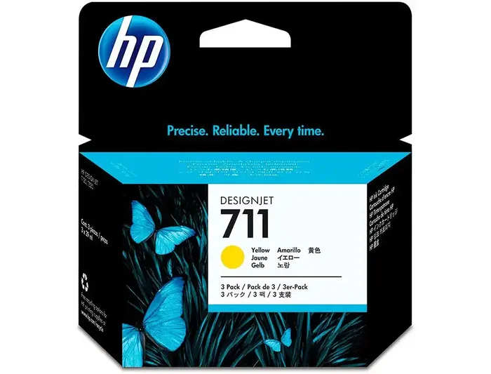 Alta Calidad Ink-jet hp designjet t120/t520 amarillo n 711 pack 3/1000 paginas