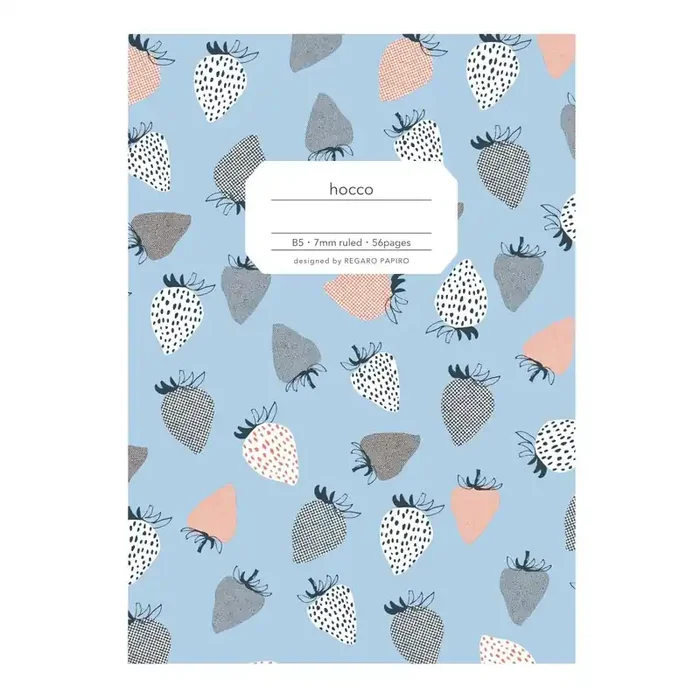 Apica – hocco Semi-B5 Strawberry – Libreta Rayada B5 (25,2 x 17,9 cm)