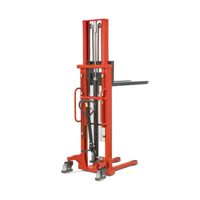 Apilador hidráulico BASIC PSM 1.0 mástil telescópico doble, altura de elevación 2.000 mm, capacidad de carga 1.000 kg