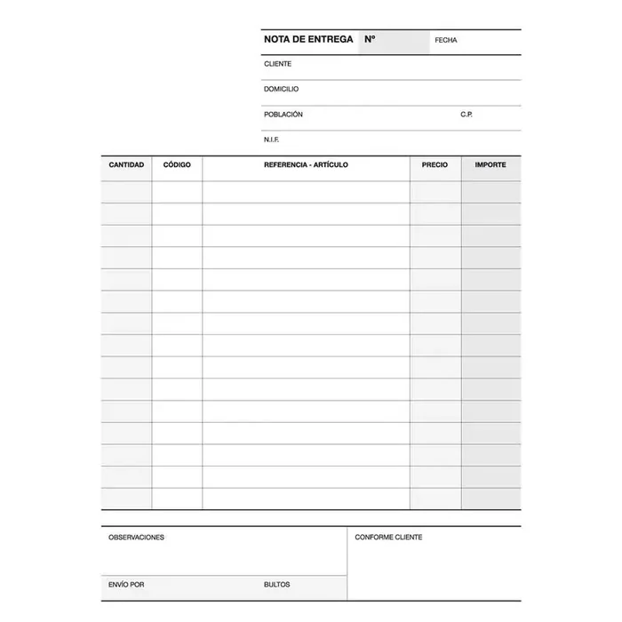 Apli Talonario Entrega 1/4 Duplicado Natural – Formato 1/4 – Papel Autocopiativo – Numeracion Secuencial – 50 Juegos Por Talonar Envío Inmediato