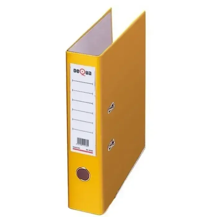 ARCHIVADOR PALANCA 70MM FOLIO AMARILLO DEQUA Exclusivo