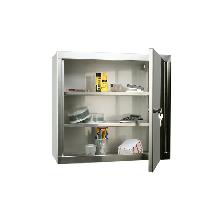 Armario suspendido, acero inoxidable, ancho 350 x fondo 320 x alto 600 mm, 2 estantes