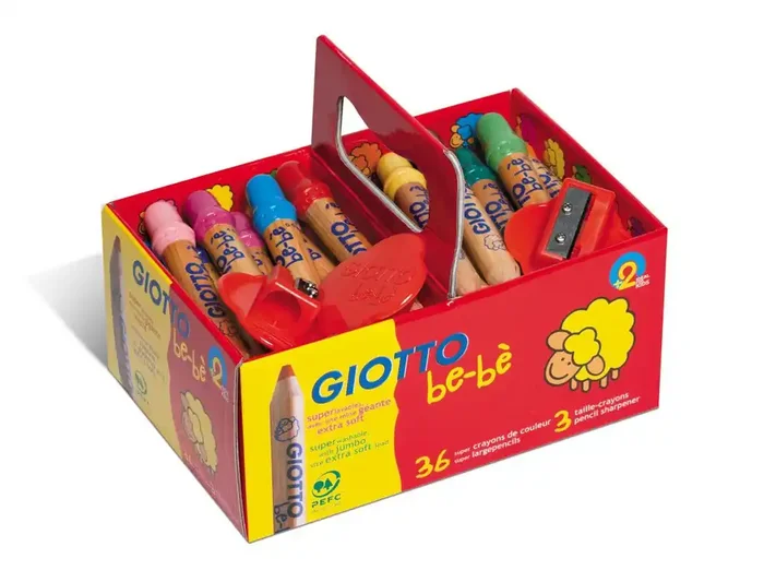 Artesanal Lápices de colores para niños incluye sacapuntas 461300