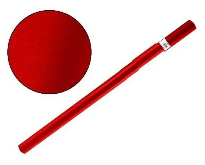 Auténtico Papel embalar rojo, rollo 25 metros