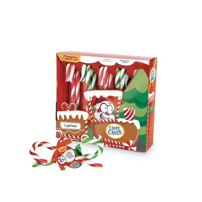 Bastón de caramelo navideño x10