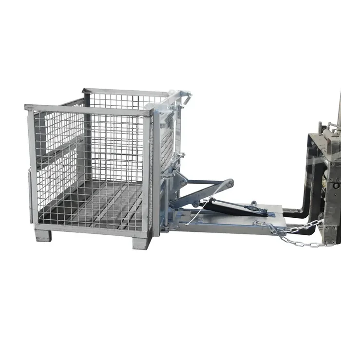 Bauer® Kippomat modelo KG-B, sistema de volcado manual, freno de volcado ajustable, galvanizado en caliente, CC 500 kg