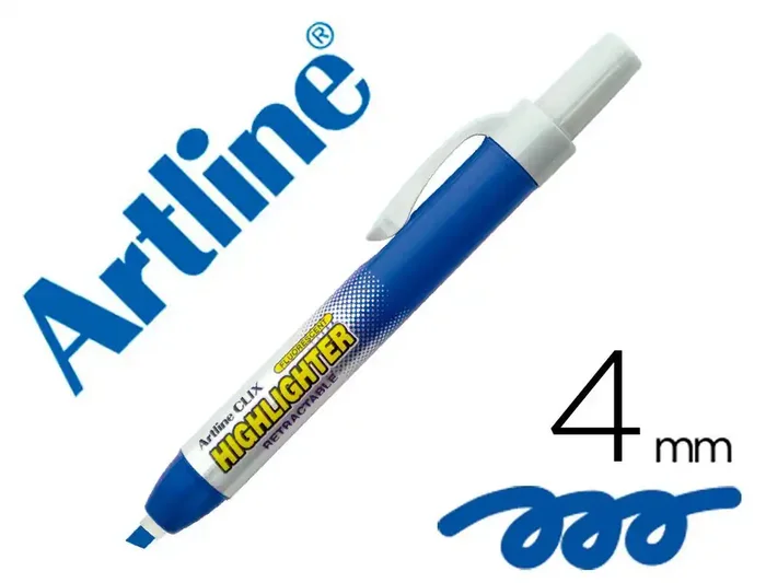 Bestseller Rotulador artline clix fluorescente ek-63 azul punta biselada 4 mm