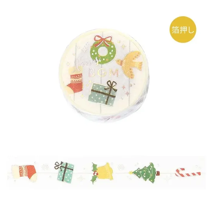 BGM – Washi Tape 15 mm Foil Stamping – Ornament – Xmas Limited