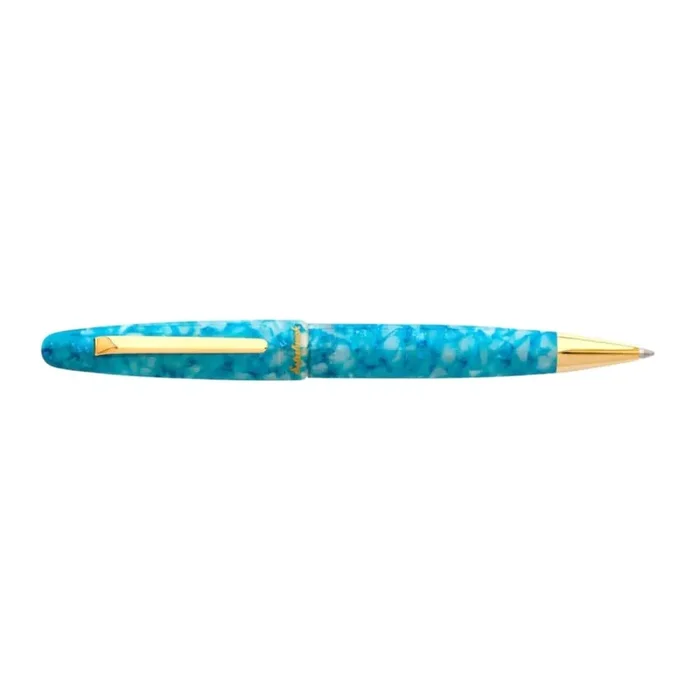 Bolígrafo – Colección Aqua – Adornos Dorados – Tamaño Regular
