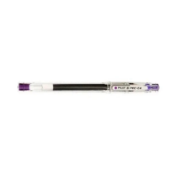 Bolígrafo Gel Pilot G-Tec Violeta Hecho A Mano