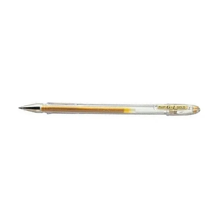 Bolígrafo Gel Pilot G1 Oro Certificado
