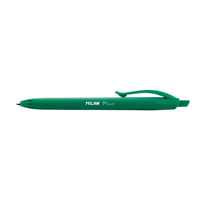 Bolígrafo Retráctil Milan P1 Touch Verde Hecho A Mano