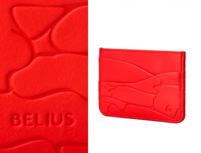 Boligrafo y wallet belius cocktails bloody mary aluminiorojo plateado relieve tinta color azul caja de diseńo Envío Inmediato