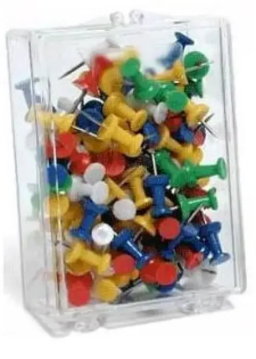 CAJA 100 AGUJAS SEÑALIZACION CABEZAL PLASTICO Solo Hoy