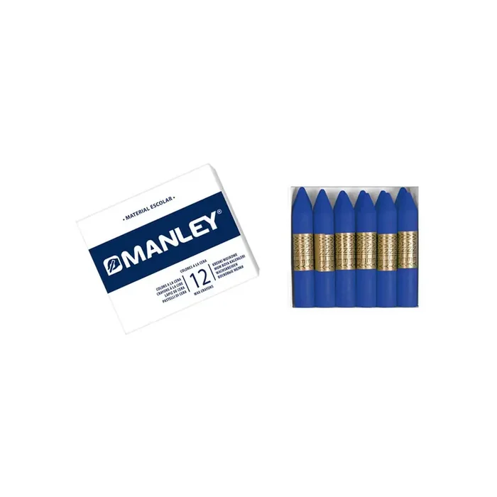 CAJA 12 CERAS MANLEY – Azul ultramarino Stock Limitado