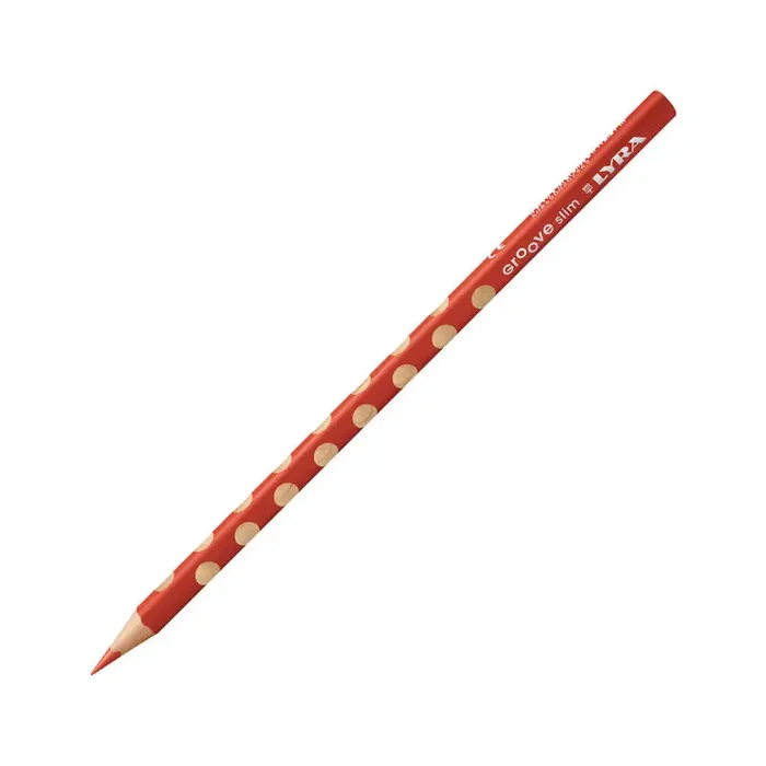 CAJA 12 LÁPICES LYRA GROOVE SLIM – Rojo Certificado
