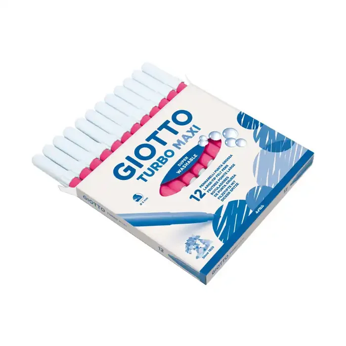 CAJA 12 ROTULADORES GIOTTO TURBO MAXI – Magenta Descuento