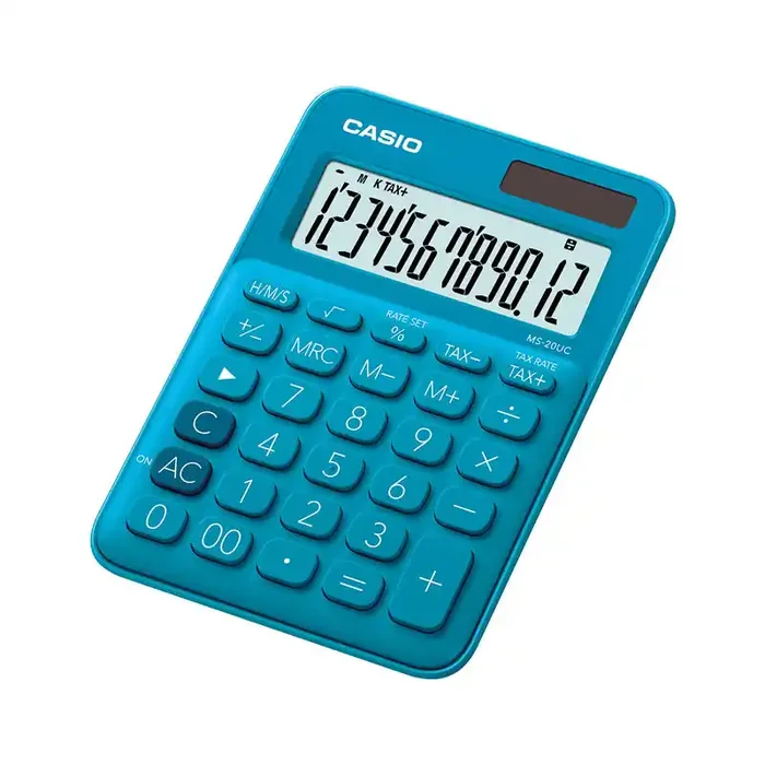 CALCULADORA DE SOBREMESA CASIO MS-20UC – Azul Oferta De Temporada