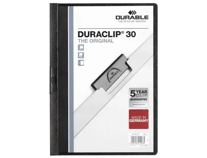 Carpeta Durable Duraclip A4 30 hojas negro Precio De Fábrica