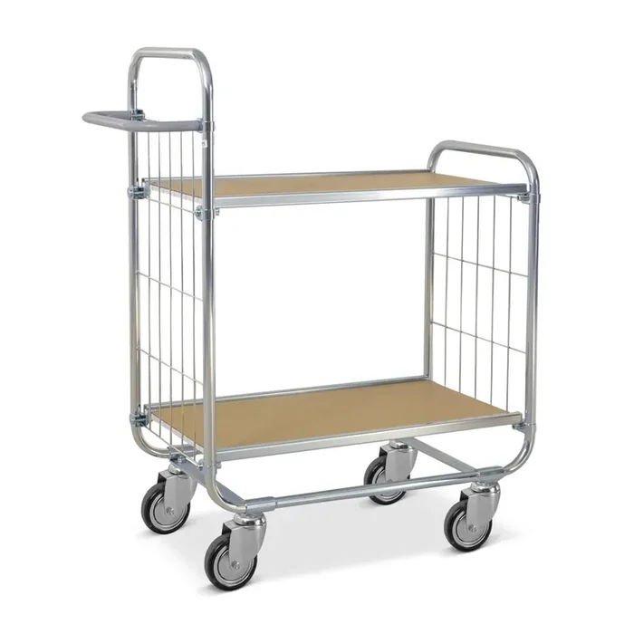 carro plataforma de suelo ESD, flexible, 2 niveles de 750 x 425 mm