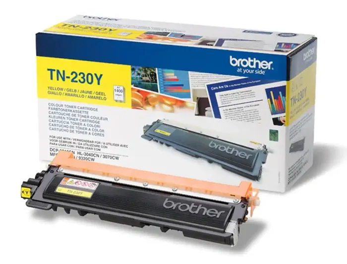 Certificado Toner Brother original amarillo TN230Y