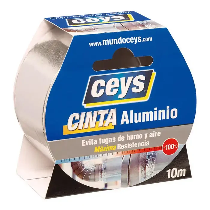 Ceys Cinta Aluminio Rollo 10m X 50mm. 507616 Imprescindible (Must-Have)