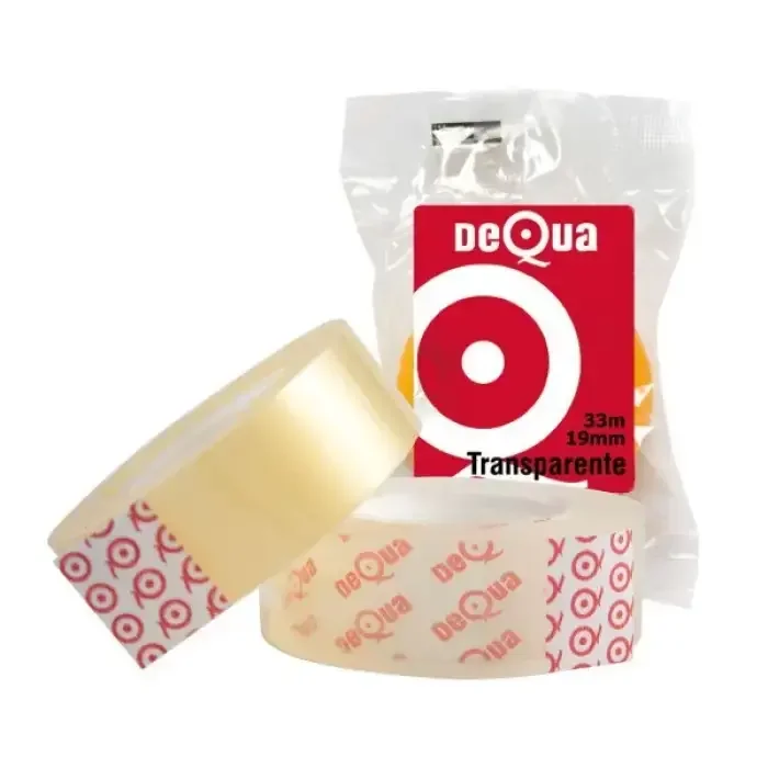 CINTA ADHESIVA TRANSPARENTE 33X19 DEQUA Popular