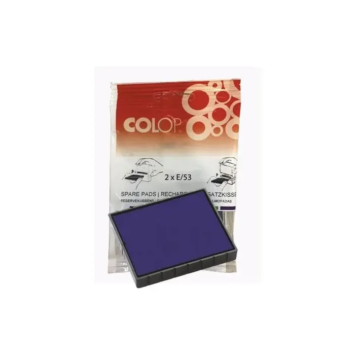 Colop Almohadilla E/53 Azul Blister -2u- Hecho A Mano