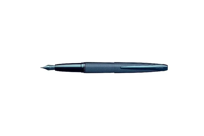 Cross ATX Brushed Dark Blue Fountain Pen-Fine