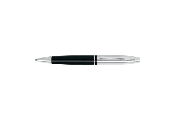 Cross Calais Chrome/Black Lacquer Ballpoint Pen