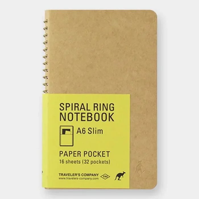 Cuaderno de anillas en espiral TRC Bolsillo para papel