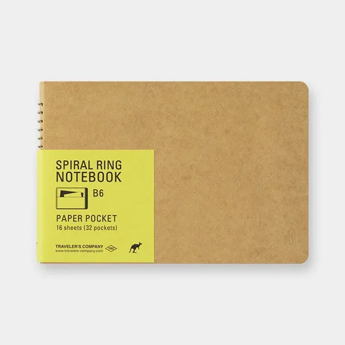 CUADERNO DE ANILLO EN ESPIRAL TRC Bolsillo de Papel