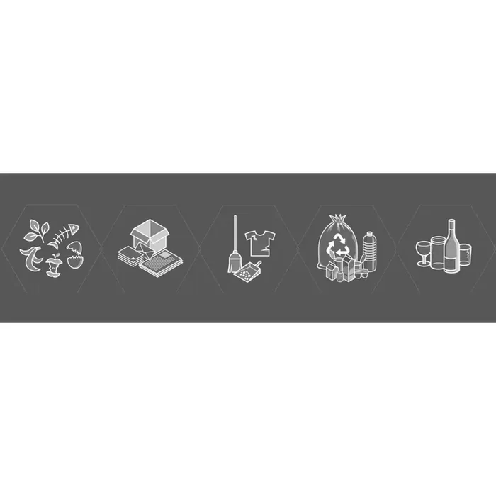 Cubo de residuos stumpf® Sixco 3 touchless, hierro micáceo