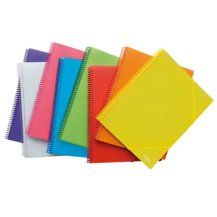 Descuento CARPETA ESPIRAL 50 FUNDAS TRANSLUCIDA FUCSIA DEQUA