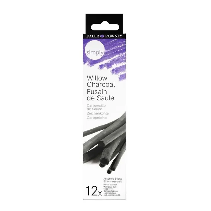 Descuento Daler Rowney Simply Pack De 12 Carboncillos Willow