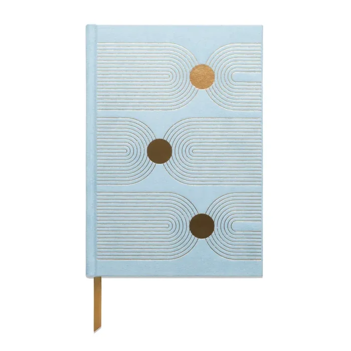 Designworks Ink – Suede Journal Arch Dot – Cuaderno A5 (14,6 x 20,64 cm)