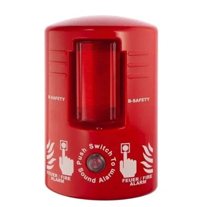 Detector de incendios local B-Safety TOP ALARM, con sirena y luz de flash