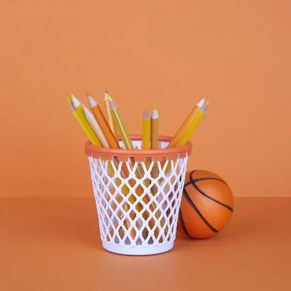 Devolución Gratuita Portalapices Plastico Balvi Basket Blanco