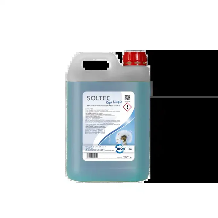 Disponible Ahora GARRAFA DETERGENTE SOLTEC ROPA LIMPIA 5L